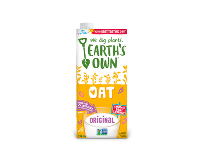 Earth's Own Oat Milk - Unsweetened Original - 946ml