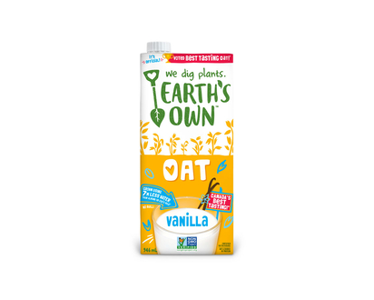 Earth's Own Oat Milk - Vanilla - 946ml