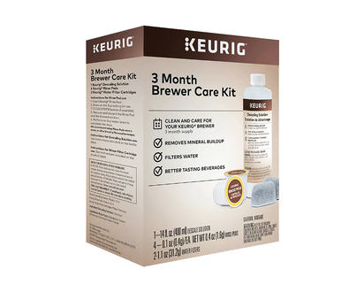 Keurig 3 Month Brewer Care Bundle Accessory Kit for Coffee Machine