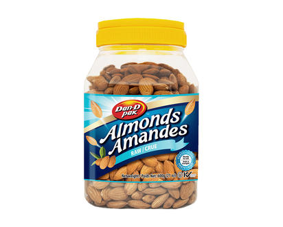 DAN-D-PAK Almonds Natural Raw - 600g