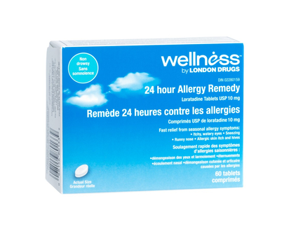 Wellness by London Drugs 24 Hour Allergy Remedy - 60 Caplets