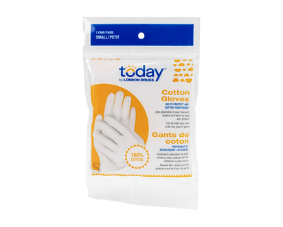 Today by London Drugs Cotton Gloves - Large
