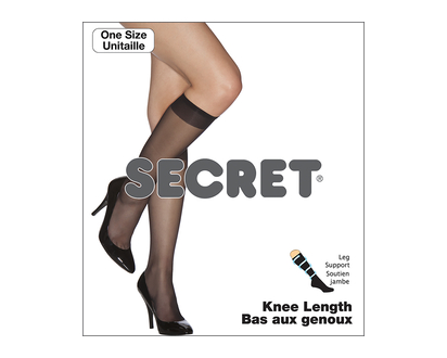 Secret Knee Length Support Sock - Nude