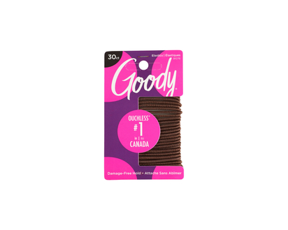 Goody Ouchless Elastics - Brown - Large - 30's