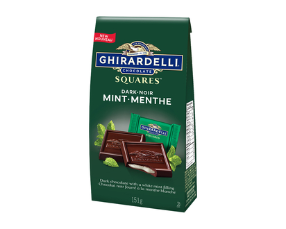 Ghirardelli Chocolate Squares - Dark Mint - 151g