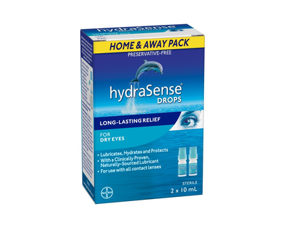hydraSense Drops for Dry Eyes - 2 x 10ml