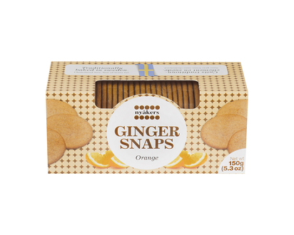 Nyakers Ginger Snaps - Orange - 150g