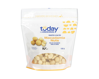 Today by London Drugs - Macadamia Nuts - Roasted &amp; Salted - 150g