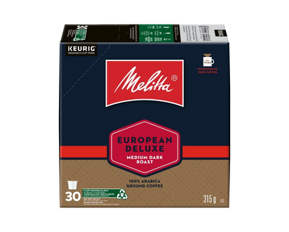 Melitta K-Cup Pods - European Deluxe - 30s