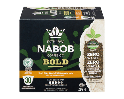 Nabob Coffee Pods - Full City Dark Roast - 30s