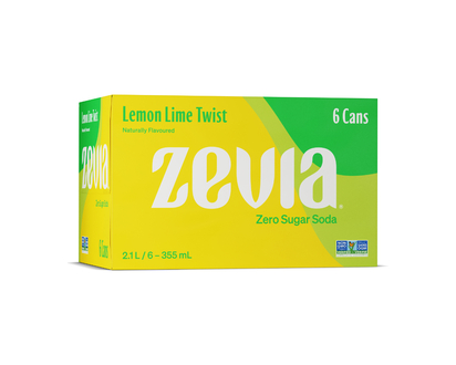 Zevia Soda - Lemon Lime Twist - 6x355ml