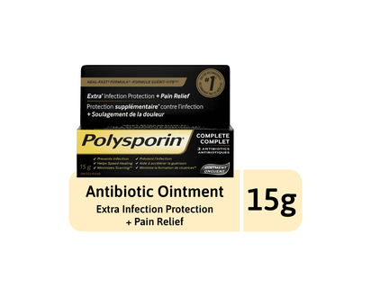 Polysporin Complete Extra Infection Protection + Pain Relief Ointment - 15g