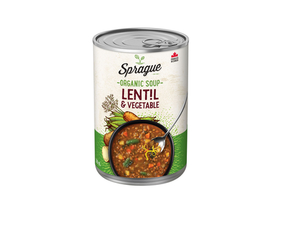 Sprague Organic Lentil & Vegetable Soup - 398ml