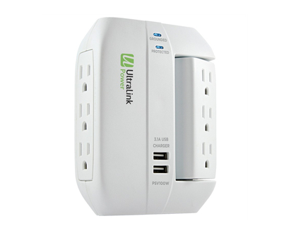 UltraLink 6 Outlets Power Plug - White - PSV100W