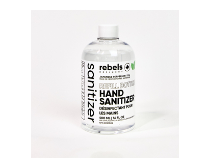 Rebels Refinery Refill Bottle Hand Sanitizer - Japanese Mint - 500ml