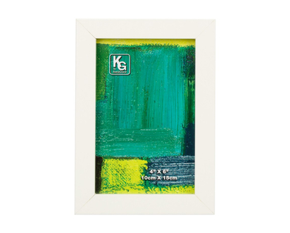 Kiera Grace Contempo Wood Frame - White - 4X6 inch