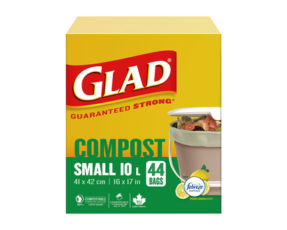 Glad Compostable Bags - Small - 44s/10L