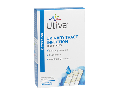 Utiva Urinary Tract Infection Test Strips - 3s