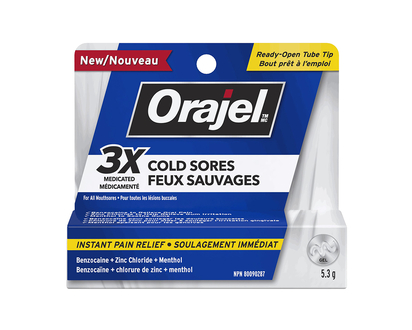 Orajel Cold Sore 3X Medicated - 5.3g