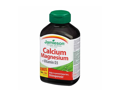 Jamieson Calcium Magnesium + Vitamin D3 -100's