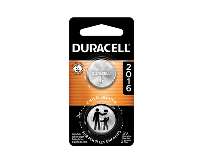 Duracell Lithium Battery - Bitter Coating - CR2016 - 2 Pack