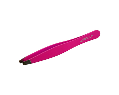 Collection Premium by London Drugs Stainless Steel Slant Tip Tweezers - Pink - 95-2640