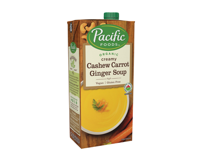 Pacific Organic Soup - Creamy Cashew Carrot Ginger - 1L
