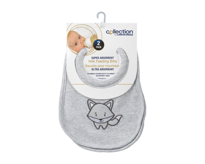 Collection by London Drugs Milk Bibs - 2 pk - Pink