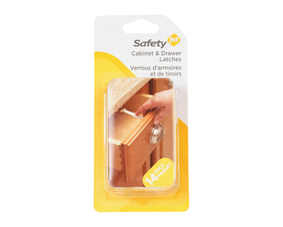 Safety 1st Child Safety Latch for Drawers and Cabinets - 14 pack