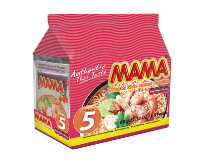 Mama Instant Noodles - Shrimp - 5x60g
