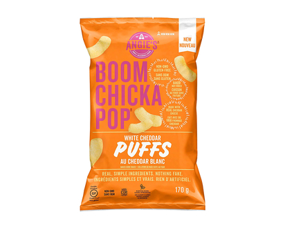 Angie's Boomchickapop Puffs - White Cheddar - 170g