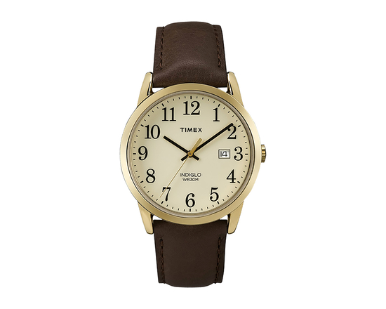 Timex Easy Reader Classic Wristwatch - Gold/Brown - TW2P75800GP