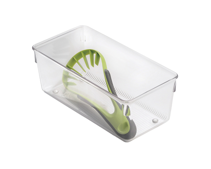 InterDesign Linus Drawer Organizer - Clear - 10.2 x 20.3 x 7.6 cm