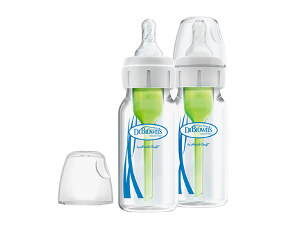 Dr. Brown's Natural Flow Options+ Anti-Colic Baby Bottle - Clear - 120ml/2 pack