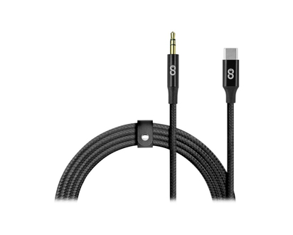 Logiix Piston Connect Aux to USB-C Cable - Black - LGX13185