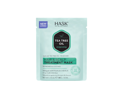 HASK Tea Tree Oil & Rosemary Hair & Scalp Treatment Mask - 50g