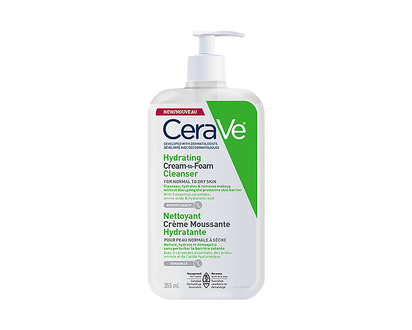 CeraVe Hydrating Cream to Foam Cleanser - Normal to Dry -355ml