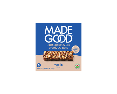 Made Good Chocolate Drizzled Granola Bar - Vanilla - 120g/5pk
