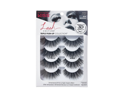 KISS Lash Couture Triple Push-up Collection False Lashes - 4 pairs