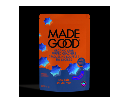 Made Good Star Puffed Crackers - Sea Salt - 121g