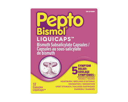 PEPTO-BISMOL LIQUICAPS 12'S