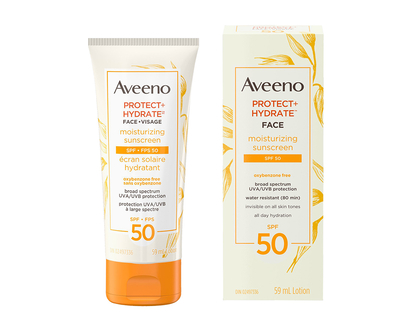 Aveeno Protect + Hydrate Face Moisturizing Sunscreen - SPF 50 - 59ml