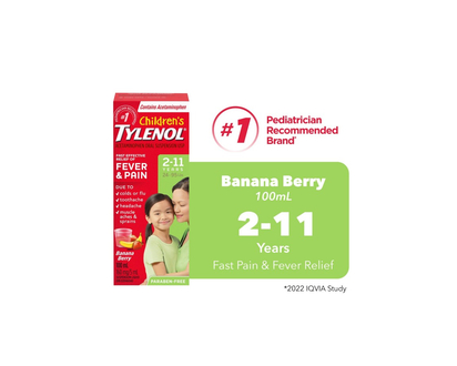 Tylenol* Children's Liquid - Banana - 100ml