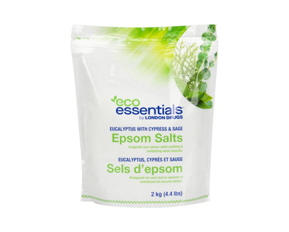 Eco Essentials Epsom Salt - Eucalyptus with Cypress and Sage - 2kg