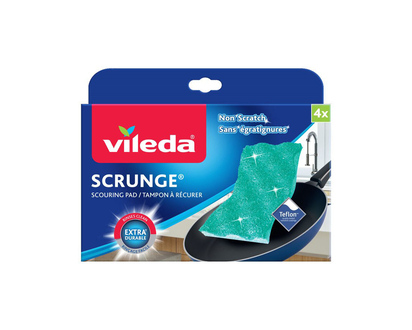 Vileda Scrunge Scouring Pad - 4 pack