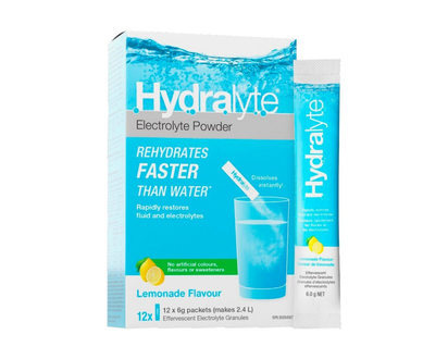 Hydralyte Electrolyte Granules Lemonade Powder- 12s