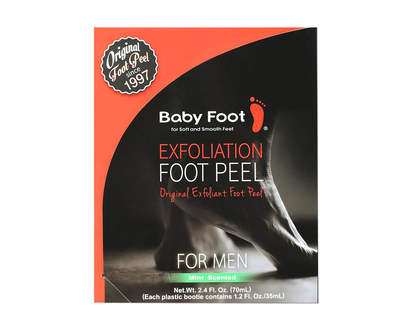 Baby Foot Original Exfoliation Foot Peel for Men - Mint Scented - 70ml
