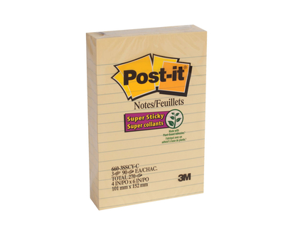 Post-it Super Sticky Notes - 3 x 90