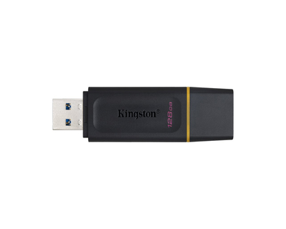 Kingston DataTraveler Exodia USB Flash Drive - Black/Yellow - 128GB - DTX/128GB