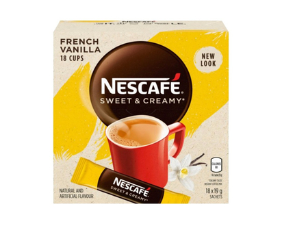 Nescafe French and Creamy Coffee - French Vanilla - 18X19g